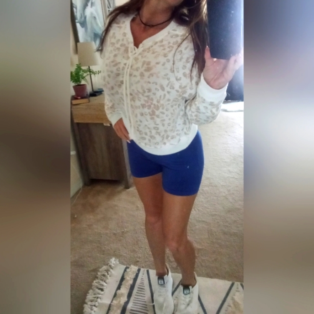 Booty Lift Bike Shorts| Electric Blue| Size Medium